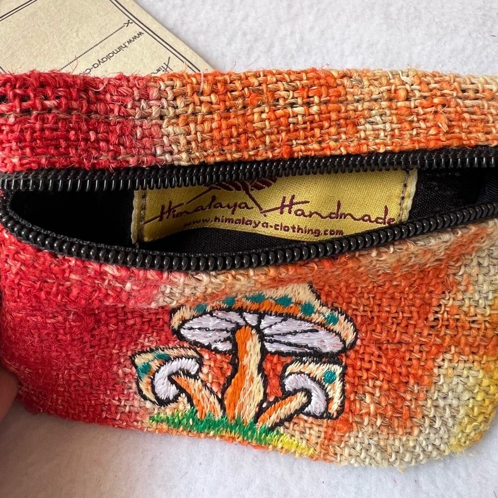 NWT Handmade Hemp Coin Pouch